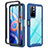 Silicone Transparent Frame Case Cover 360 Degrees ZJ4 for Xiaomi Redmi Note 11S 5G