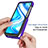 Silicone Transparent Frame Case Cover 360 Degrees ZJ4 for Xiaomi Redmi Note 9 Pro Max