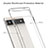 Silicone Transparent Frame Case Cover 360 Degrees ZJ5 for Google Pixel 6a 5G