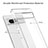 Silicone Transparent Frame Case Cover 360 Degrees ZJ5 for Google Pixel 7a 5G