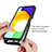 Silicone Transparent Frame Case Cover 360 Degrees ZJ5 for Samsung Galaxy A02s