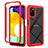 Silicone Transparent Frame Case Cover 360 Degrees ZJ5 for Samsung Galaxy A02s