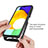 Silicone Transparent Frame Case Cover 360 Degrees ZJ5 for Samsung Galaxy F02S SM-E025F