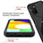 Silicone Transparent Frame Case Cover 360 Degrees ZJ5 for Samsung Galaxy M02s