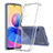 Silicone Transparent Frame Case Cover 360 Degrees ZJ5 for Xiaomi POCO M3 Pro 5G