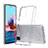 Silicone Transparent Frame Case Cover 360 Degrees ZJ5 for Xiaomi Poco M5S
