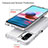 Silicone Transparent Frame Case Cover 360 Degrees ZJ5 for Xiaomi Poco M5S