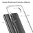 Silicone Transparent Frame Case Cover 360 Degrees ZJ5 for Xiaomi Poco X3 NFC