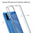 Silicone Transparent Frame Case Cover 360 Degrees ZJ5 for Xiaomi Redmi 9 Power