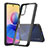 Silicone Transparent Frame Case Cover 360 Degrees ZJ5 for Xiaomi Redmi Note 11 SE 5G Black