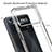 Silicone Transparent Frame Case Cover 360 Degrees ZJ5 for Xiaomi Redmi Note 11E Pro 5G