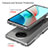 Silicone Transparent Frame Case Cover 360 Degrees ZJ5 for Xiaomi Redmi Note 9 5G