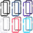 Silicone Transparent Frame Case Cover 360 Degrees ZJ6 for Samsung Galaxy A32 4G