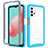 Silicone Transparent Frame Case Cover 360 Degrees ZJ6 for Samsung Galaxy A32 4G