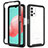 Silicone Transparent Frame Case Cover 360 Degrees ZJ6 for Samsung Galaxy A32 4G