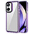 Silicone Transparent Frame Case Cover AC1 for Realme 10 Pro 5G Clove Purple