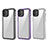 Silicone Transparent Frame Case Cover AC1 for Samsung Galaxy A03