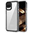 Silicone Transparent Frame Case Cover AC1 for Samsung Galaxy A12 Black