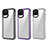 Silicone Transparent Frame Case Cover AC1 for Samsung Galaxy F12
