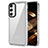 Silicone Transparent Frame Case Cover AC1 for Samsung Galaxy M54 5G Clear