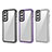 Silicone Transparent Frame Case Cover AC1 for Samsung Galaxy S21 FE 5G