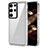 Silicone Transparent Frame Case Cover AC1 for Samsung Galaxy S22 Ultra 5G