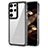 Silicone Transparent Frame Case Cover AC1 for Samsung Galaxy S22 Ultra 5G Black