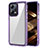 Silicone Transparent Frame Case Cover AC1 for Xiaomi Poco X5 5G Clove Purple