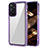 Silicone Transparent Frame Case Cover AC1 for Xiaomi Redmi Note 11 Pro 4G Clove Purple