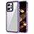 Silicone Transparent Frame Case Cover AC1 for Xiaomi Redmi Note 12 4G Clove Purple