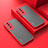 Silicone Transparent Frame Case Cover for Huawei Honor 90 Pro 5G Red