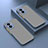 Silicone Transparent Frame Case Cover for Huawei Honor X40i 5G Lavender Gray