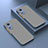 Silicone Transparent Frame Case Cover for Huawei Honor X7 Lavender Gray