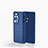 Silicone Transparent Frame Case Cover for Huawei P50 Blue