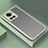 Silicone Transparent Frame Case Cover for OnePlus 10R 5G Army green