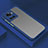 Silicone Transparent Frame Case Cover for OnePlus 10R 5G Blue