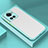 Silicone Transparent Frame Case Cover for OnePlus 10R 5G Cyan