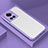 Silicone Transparent Frame Case Cover for OnePlus 10R 5G Purple