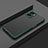 Silicone Transparent Frame Case Cover for OnePlus Nord N300 5G Midnight Green