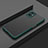 Silicone Transparent Frame Case Cover for Oppo F21 Pro 5G Midnight Green