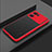 Silicone Transparent Frame Case Cover for Oppo K10 5G Red