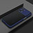 Silicone Transparent Frame Case Cover for Oppo K10 Pro 5G Blue