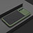 Silicone Transparent Frame Case Cover for Oppo K9 5G Army green