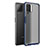 Silicone Transparent Frame Case Cover for Samsung Galaxy A22 4G Blue