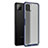 Silicone Transparent Frame Case Cover for Samsung Galaxy A22 5G Blue