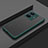 Silicone Transparent Frame Case Cover for Vivo iQOO Z6 Pro 5G Green