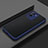 Silicone Transparent Frame Case Cover for Vivo V25 Pro 5G Blue