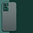 Silicone Transparent Frame Case Cover for Vivo X70 Pro 5G Midnight Green