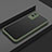 Silicone Transparent Frame Case Cover for Vivo Y74s 5G Army green