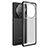 Silicone Transparent Frame Case Cover for Xiaomi Mi 12 Ultra 5G Black